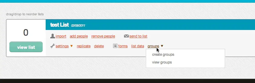 Create interest groups in MailChimp
