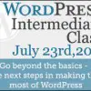 WordPress Training – Intermediate Class – The Next Steps – July 23rd
