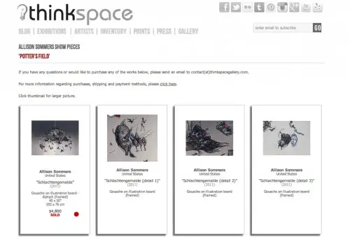 WordPress Showcase - Thinkspace Gallery