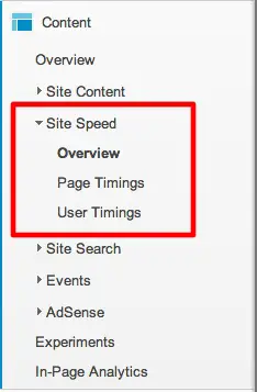 Site Speed Overview - Google Analytics