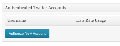 authorize twitter account