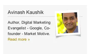 About Widget Example - Avinash Kaushik