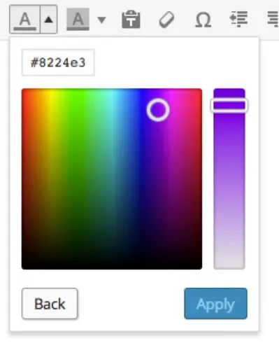  TinyMCE Color Picker plugin